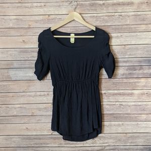 Bee Stitched Blue Short Sleeve Blouse